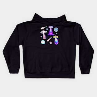 holographic UFO Kids Hoodie